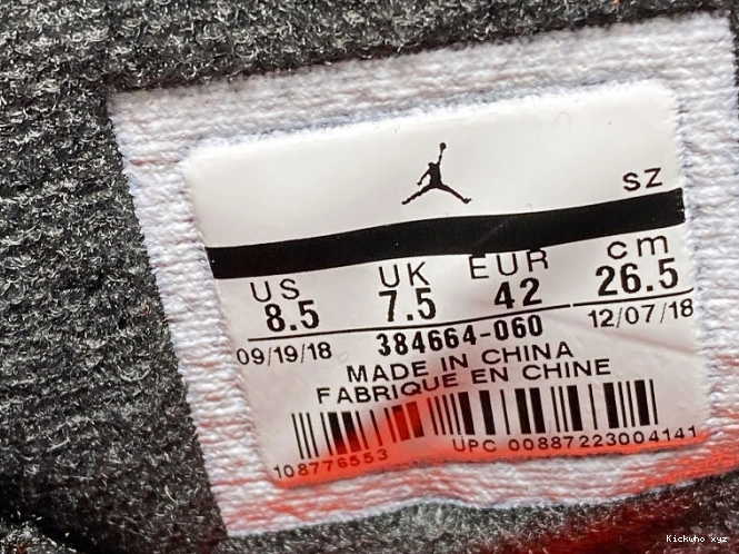OG Black 6 384664-060 Infrared Air Jordan Retro 0616
